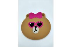 China Bear Shape Silicone Placemats And Coasters Soft Personality Customization supplier