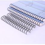 Book Binding 1/2'' Metal Spiral Wire , 23 Loops Double Wire Ring
