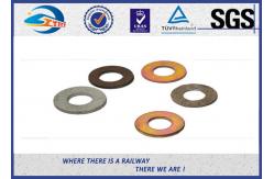 China Spring Steel Washers / Double Coil Spring Washers For Rail Sleeper screw supplier