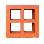 100mm Wall Clay Breeze Blocks Decorative Hollow Bricks For Fences Acid Resistance for sale
