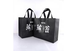 China Breathable PP Non Woven Polypropylene Tote Bags Tearproof Blue And Black supplier