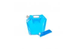 China Flodable 2.8oz 5L Blue Liquid Pouch With Spout Drinking Water use supplier