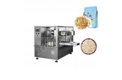 China Fully Automatic Zipper Bag Rotary Packing Machine PLC Control For Oatmeal supplier