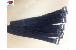 China Soft black Loop Strap Fastener , industrial strength Hook And Loop Cable Strap supplier