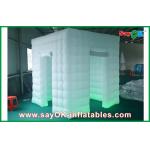 Inflatable Photo Booth Enclosure 2 Doors Inflatable Photo Booth LED Light 2.5m Color Changed With Blower for sale