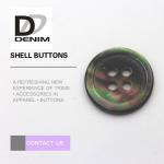 Multicolor Pearl Shell Buttons 4 Holes For Baby Clothing / Woolen Sweater for sale
