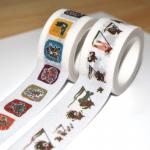 Custom Printed Tearable Stationery Scrapbooking Glitter Washi Tape