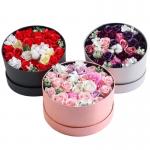 Custom Paper Tube Packaging Recyclable Round Flower Box Coated Paper for sale