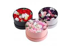 China Custom Paper Tube Packaging Recyclable Round Flower Box Coated Paper supplier