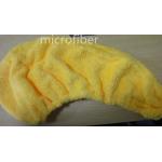 350gsm Woman Coral Fleece Microfiber Turban Hair Dry Towels Crystal Button for sale