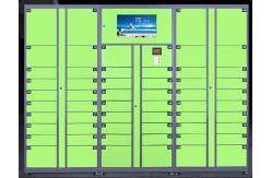 China Intelligent Automated Parcel Lockers , Ads Screen Smart Package Lockers supplier