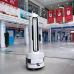 Smart Bacteria Killing Ultraviolet Disinfection Virus Killing Robot for sale