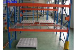 China Industrial Warehouse Steel Wire Pallet Rack With Wire Mesh Decking Robot Welding supplier
