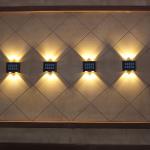 Simplicity Solar Wall Light Up And Down Luminous Spotlight For Courtyard Villa for sale