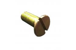 China Iron Zinc Plated Slotted Flat Head Machine Screw , JIS M6 12mm Screw supplier