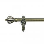 78 Inch Metal Curtain Rods With Diamond Conical Finials For Wholesale for sale