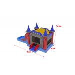 Inflatable Marble Wall Effect Bounce House With Slide and pool