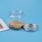 480ml Pet Transparent Candy Jar Cafe And Sugar Plastic Container With Lid