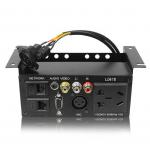 Black Under Table Power Strip Hoisting Multimedia Socket Conference Microphone Socket
