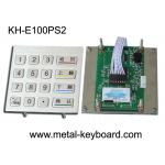 Anti - vandal Stainless steel panel mount Keypad , Metal Digital keypad for sale