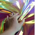Rainbow Color Anti UV Transparent Polyurethane Fabric