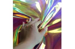 China Rainbow Color Anti UV Transparent Polyurethane Fabric supplier