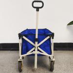 Collapsible Folding Wagon Cart Four Wheels Retractable Handle Heavy Duty Utility Hand Trolley