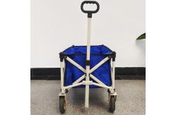 China Collapsible Folding Wagon Cart Four Wheels Retractable Handle Heavy Duty Utility Hand Trolley supplier
