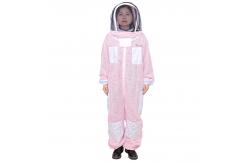 China Hooded Breathable and Pink Beekeeping Protective Clothing With High Quality Zipper supplier