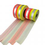 Red Blue Reflective Cotton Fabric Fluo Yellow Red Blue Hi Vis Reflective Strips For Jackets for sale