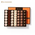 Foil Stamping Logo Square Rectangle Candy Chocolate Packaging Box Luxury With Gold Insert for sale