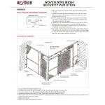 2 Sides Wire Mesh Security Partitions Lockable Storage Cages Powder Coated