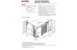 China 2 Sides Wire Mesh Security Partitions Lockable Storage Cages Powder Coated supplier