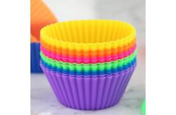 China Non Stick Cake Molds Silicone Cupcake Liners Reusable supplier