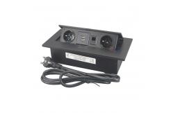 China Multimedia Office Desktop Pop Up Electrical Power Sockets With RJ45 supplier