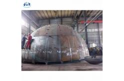 China Larger Specification Segmented Hemispherical Tank Head 32mm Thickness supplier