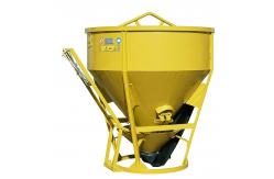 China 1000L 1m3 Concrete Skip 2m3 Concrete Column Skip With Rubber Hose supplier