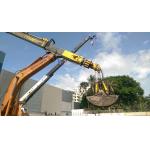KM Series Clamshell Telescopic Arm With Crane Forklift Arm Excavator Long Reach for sale