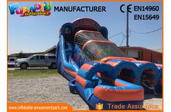 China Vertical Rush Inflatables Obstacle Course , 0.55mm PVC Tarpaulin Commercial Blow Up Slide‎ supplier