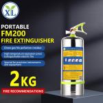 2kg Element Portable Fire Extinguisher FM200 Stainless Steel Extinguishers In Fire Fighting Equipment for sale