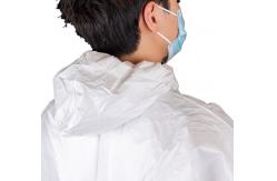 China Paint Spray Hospital Waterproof Medical MP Coverall With Hood And Elastic Wrist supplier