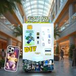 Customization Services Printing Resolution Phone Case Printing Vending Machine For Malls 300kg Capacity for sale