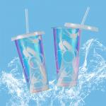 24oz PP Plastic Hologram Coffee Cup Support Customization
