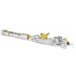 Sheet Square Bottom Shopping Paper Bag Forming Machine with Handle Holes for sale