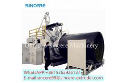 China PE HDPE PP Winding Spiral Pipe Extrusion Line Hollow Wall supplier