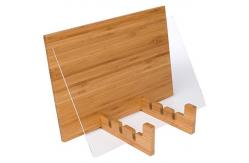 China high quality bamboo ipad holder book holder with acrylic for wholesale supplier