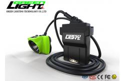 China OLED Display IP68 530LUM 25000LUX LED Miners Cap Lamp supplier
