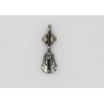 Fashion Big Jacket Silver Metal Zipper Pulls Automatic Lock Die - Cast Customized