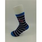 Breathable Oem Service Kids Cotton Socks Cool Mens By Different Color Stripes for sale
