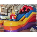 China Commercial Grade Water Slide Large Inflatable Water Slides Rainbow Double Slides factory
